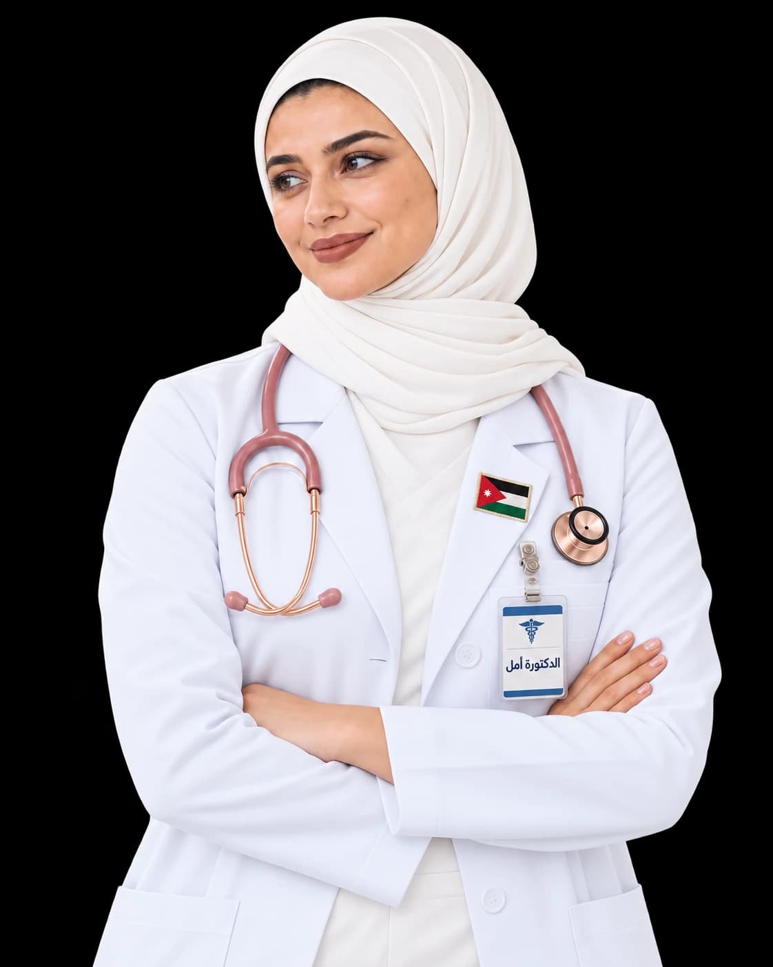 أخصائية رعاية صحية وطبيبة أردنية